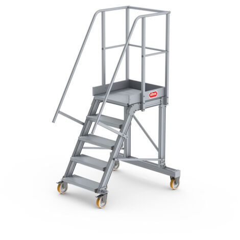 Altrex Podesttreppe fahrbar 60° 5 Stufen