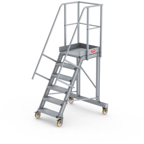 Altrex Podesttreppe fahrbar 60° 6 Stufen