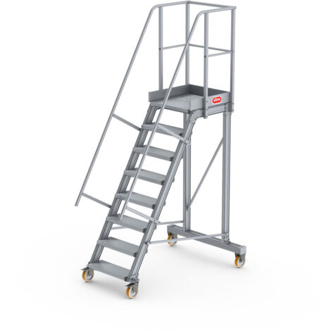 Altrex Podesttreppe fahrbar 60° 8 Stufen