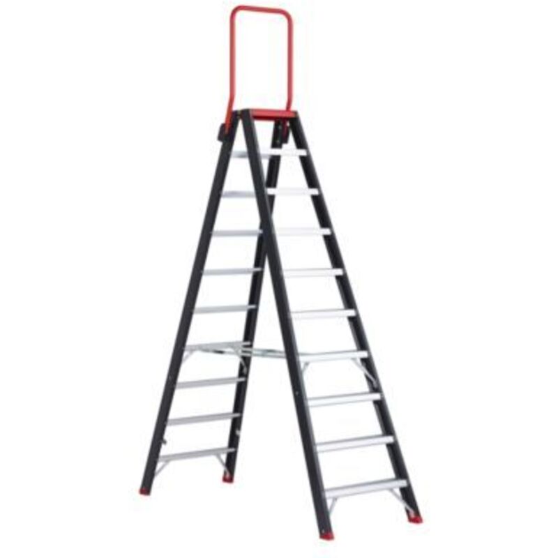 Altrex Sicherheits-stehleiter - Beidseitig Begehbar, 2 X 10 Stufen