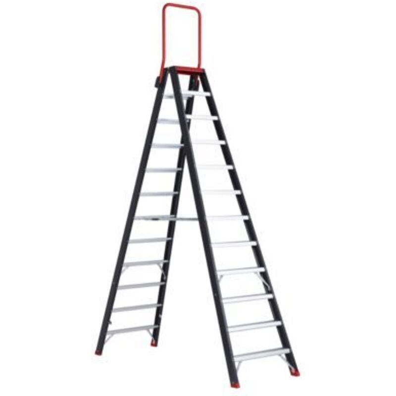Altrex Sicherheits-stehleiter - Beidseitig Begehbar, 2 X 12 Stufen