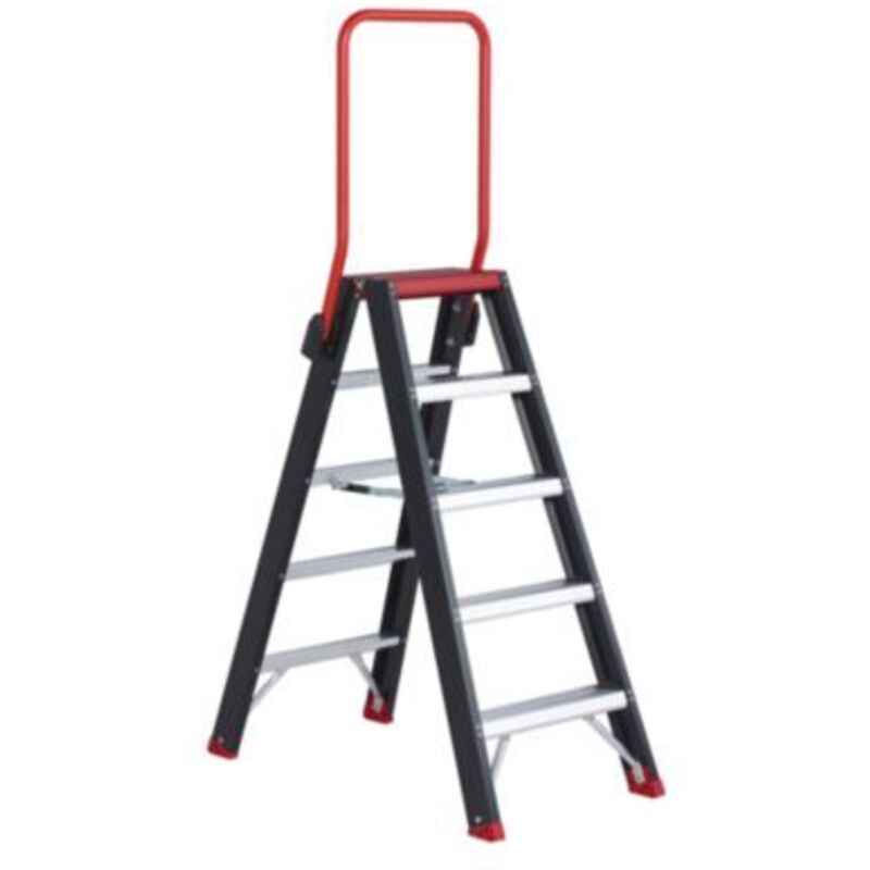Altrex 192605 Taurus Beidseitig Begehbar - Aluminium Stufenstehleiter (mit Pulverbeschichtung)