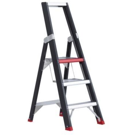 Altrex Taurus einseitig begehbare Stufenstehleiter TGB 3 Stufen
