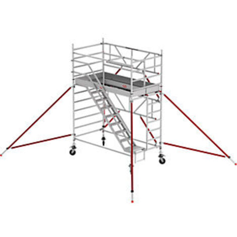 Altrex Treppengerüst RS Tower 53-S Aluminium Safe-Quick mit Holz-Plattform 4,20m AH 1,35x2,45m