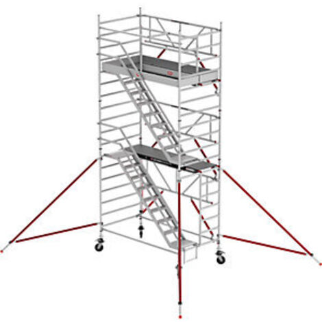 Altrex Treppengerüst RS Tower 53-S Aluminium Safe-Quick mit Holz-Plattform 6,20m AH 1,35x1,85m
