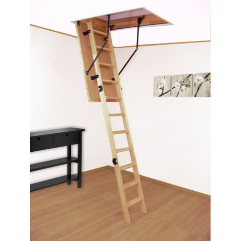 Altrex Woodytrex-Budget 3-teilige Bodentreppe einklappbar 120x70cm