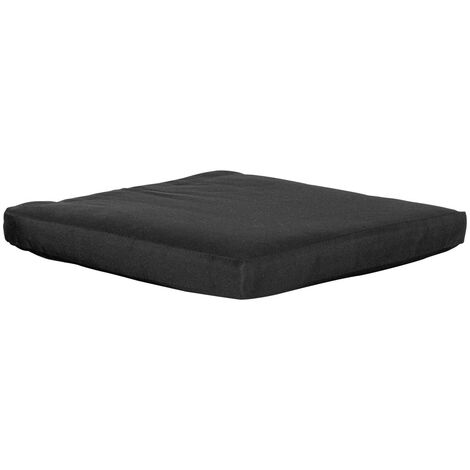 Alture Coussin de siège pour chaise de jardin, noir.