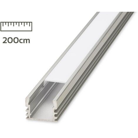 Alu Aufbau U-Profil eloxiert 17x12mm opal 200cm