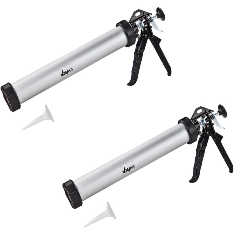 Image of Dema - Alu Kartuschenpistole 2Stk Kartuschenpresse Silikonspritze 600ml Silikonpistole