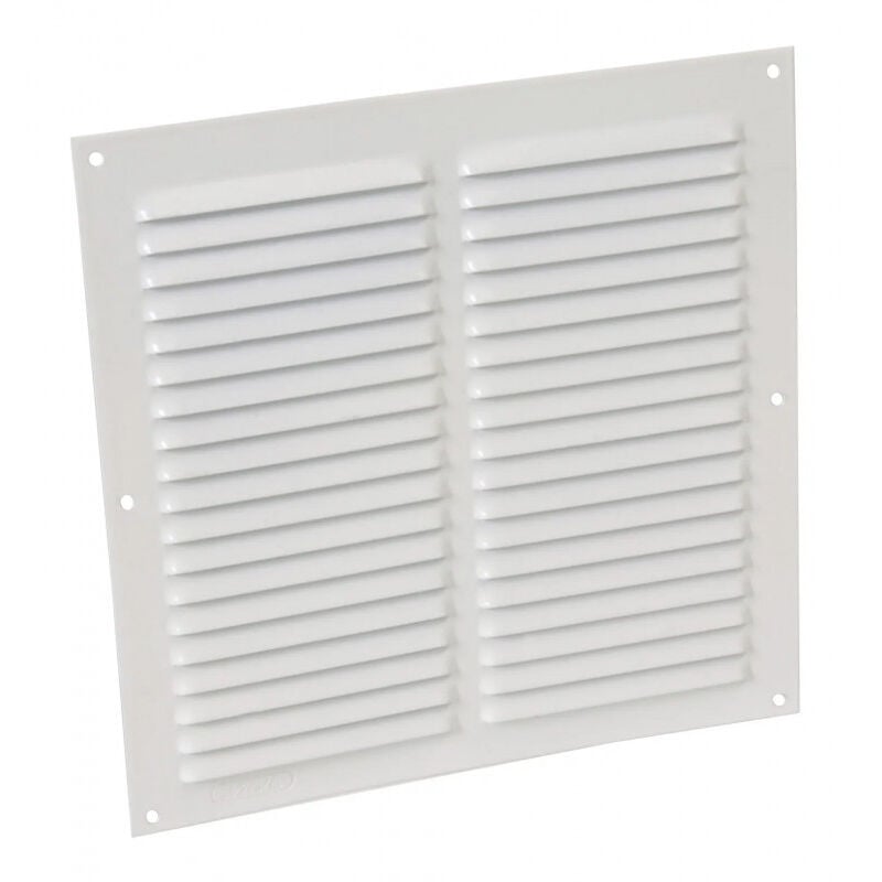 Nicoll - Alu laque blanc avec moustiquaire carrée 30X30