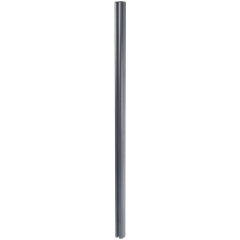 Alu-Pfosten Savoie-WPC-Zaun, Pfeiler Pfahl, Stecksystem 1,86m grau