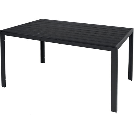Alu Polywood Gartentisch anthrazit/schwarz -M691892-var