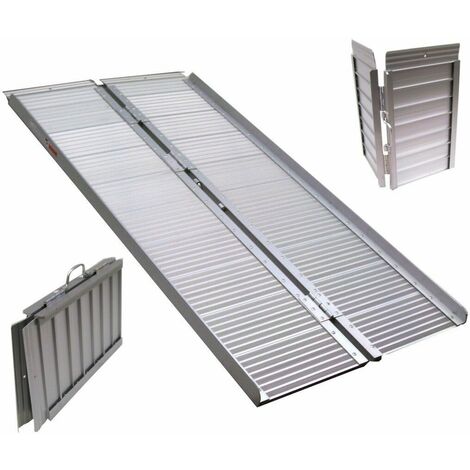 Alu Rampe Rollstuhlrampe 167 cm 270 kg 06069 klappbare Laderampe