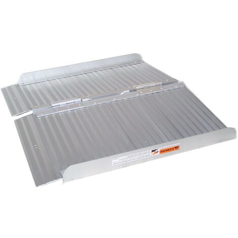 Alu Rollstuhlrampe 60cm klappbar Rollirampe 06144 Auffahrrampe Türschwellenrampe