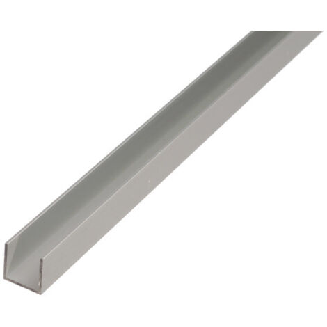 Alu-U-Profil 2000/10x8mm silberfarbig