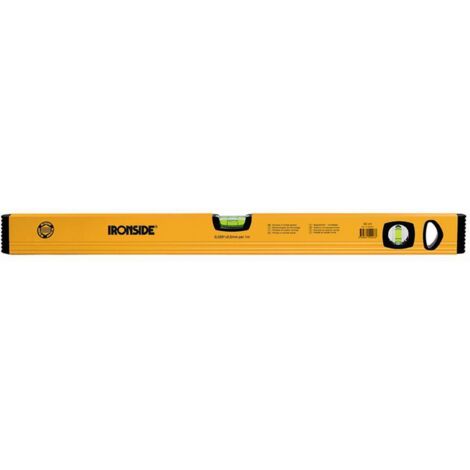 Alu-Wasserwaage 60 cm, 2 Libellen, gelb pulverbeschichtet