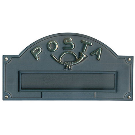 Alubox A3 Placca Bucalettere Ottone Lucido