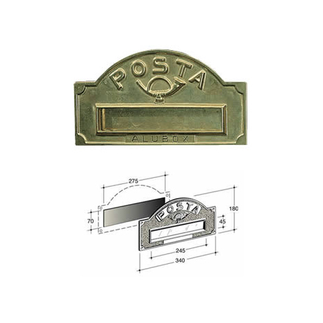 Cornice coprifuga per placca buca lettere Mini, 0055654, Silmec