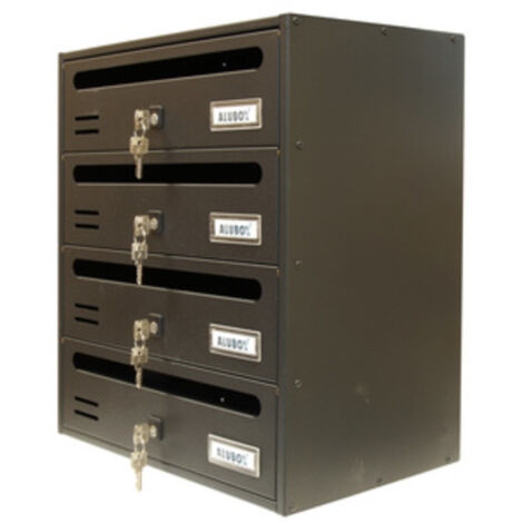 ALUBOX CASSETTA CUBO/R A 4 POSTI GHISA