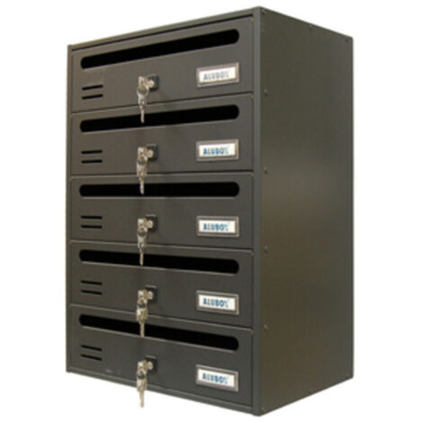 ALUBOX CASSETTA CUBO/R A 5 POSTI GHISA