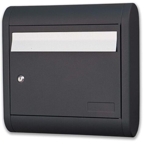 ALUBOX - CASSETTA POSTALE PER ESTERNI SOLE IN ALLUMINIO VERNICIATO COLORE GHISA