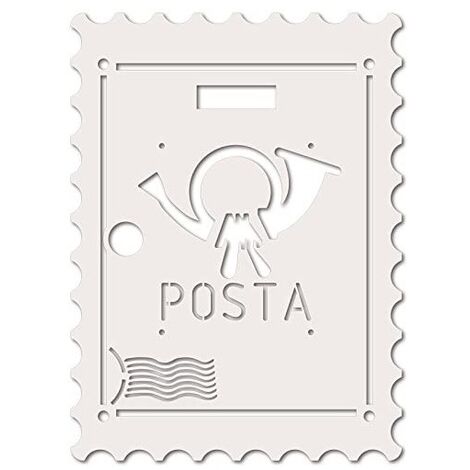 ALUBOX - FRONTALI MIA PER CASSETTE POSTAI MOD. MIA FRANCOBOLLO BIANCO