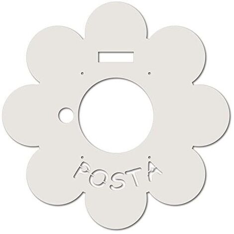 ALUBOX - FRONTALI MIA PER CASSETTE POSTAI MOD. MIA MARGHERITA BIANCA