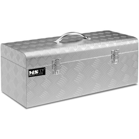 Alubox Riffelblech Alukiste Truckbox Werkzeugbox Transportkiste Deichselbox 31L