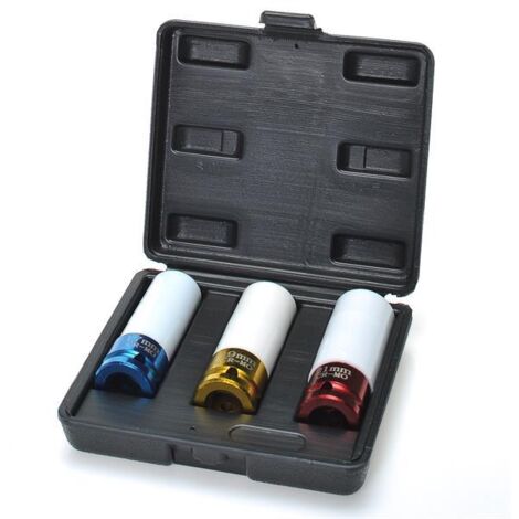 Alufelgen Nuss-Set SW 17 19 21 mit Farbcodierung
