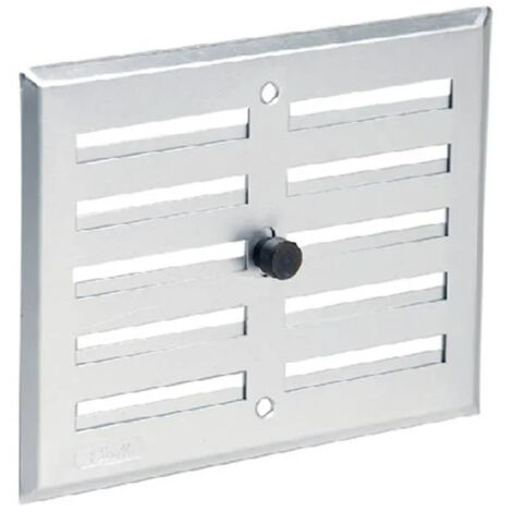 Aluminio anodizado gris con cierre: rectangular 17x14