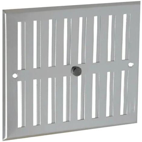 Aluminio anodizado gris con cierre: rectangular 17x19