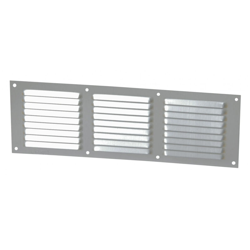 

Nicoll - Aluminio anodizado gris con mosquitera: horizontal rectangular 10x30