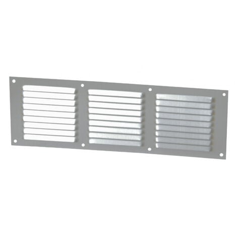 Aluminio anodizado gris con mosquitera: horizontal rectangular 10x30