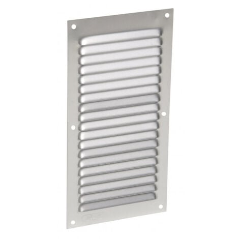 Aluminio anodizado gris con mosquitera: vertical rectangular 20X10