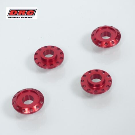 Aluminium-Abstandshalter DRC T12 rot anodisiert für Crossmotorrad