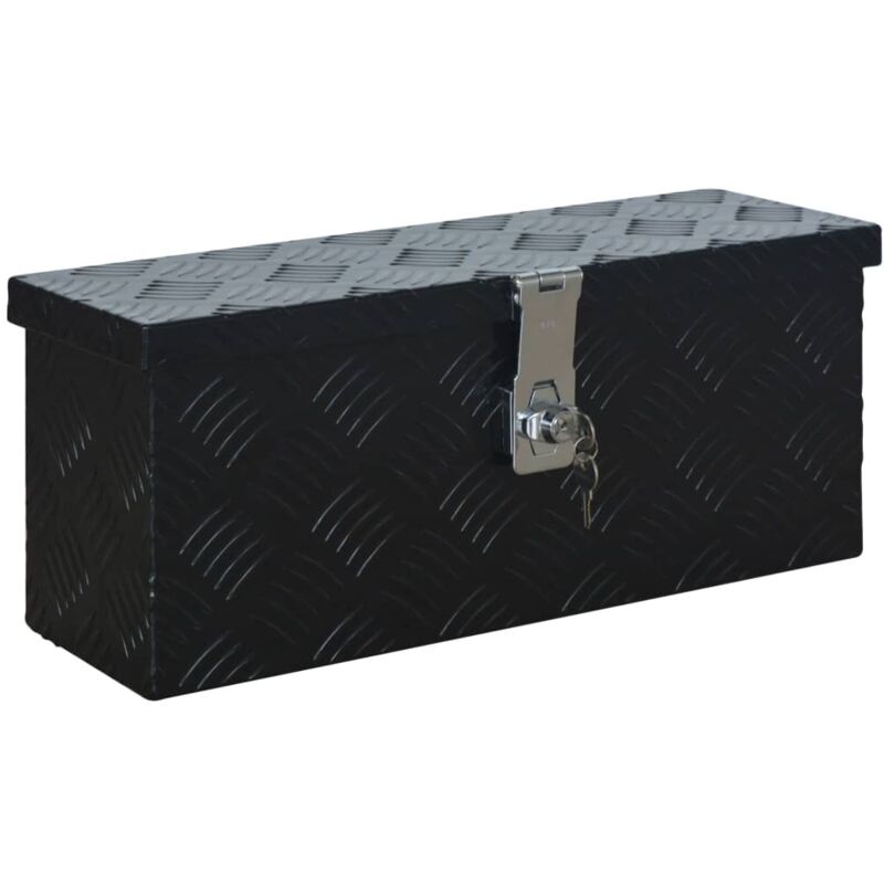 Aluminium Box 485x140x200 mm Black Vidaxl