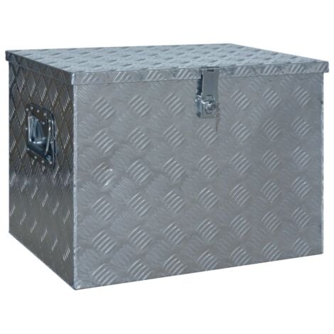 Aluminium Box 610x430x455 mm Silver vidaXL