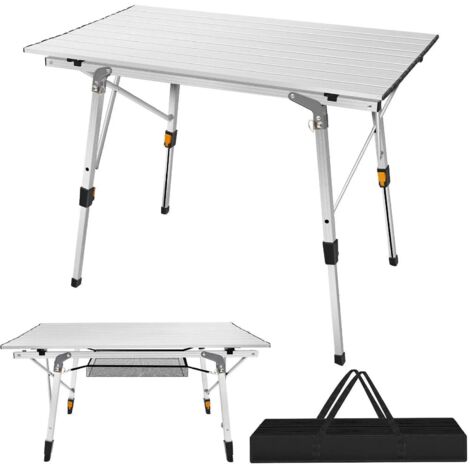 Aluminium Campingtisch Rolltisch Klapptisch Falttisch Tragbarer Tisch 90cm
