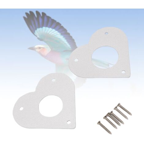 Aluminium-Eingangslochschutz für Vogelhäuser, 28 mm und 32 mm Lochschutz, Spechtschutz, einfache Schraubmontage, wetterfest, 2 Torschutzvorrichtungen