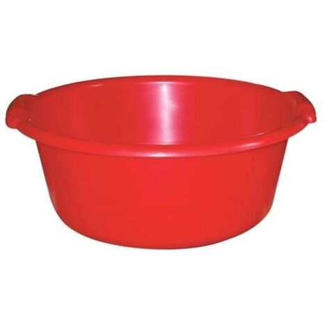 ALUMINIUM ET PLASTIQ - Bassine ronde 11l ø38x16cm rouge
