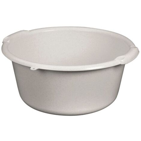 ALUMINIUM ET PLASTIQ - Bassine ronde 20l ø45x20cm gris moucheté