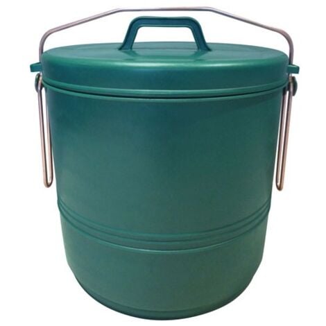 ALUMINIUM ET PLASTIQ POUBELLE COMPOST 16L VERTE