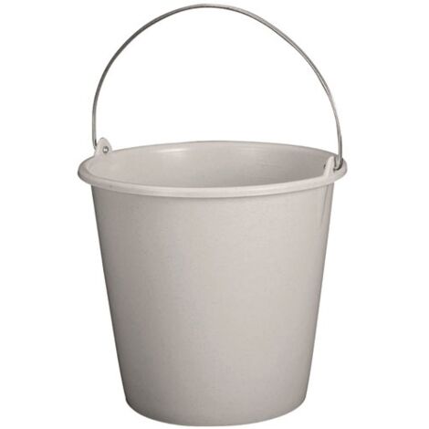 ALUMINIUM ET PLASTIQ - Seau ménage 10L gradué gris