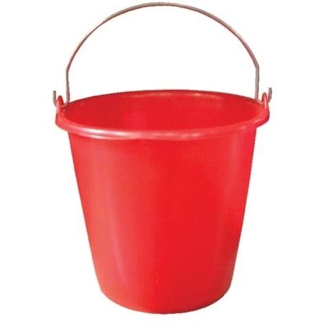 ALUMINIUM ET PLASTIQ - Seau ménage 12L gradué rouge