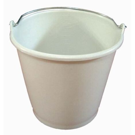 ALUMINIUM ET PLASTIQ SEAU MENAGE 16L GRADUE GRIS MOUCHETE RIVS16