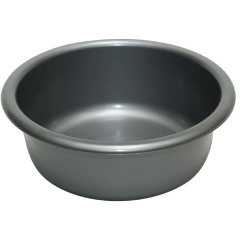 ALUMINIUM ET PLASTIQUE - Cuvette ronde - D: 28 cm - 4 L - gris