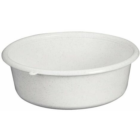 ALUMINIUM ET PLASTIQUE CUVETTE RONDE D21X6CM 1.5L GRIS MOUCHETÉ RIVCRD21