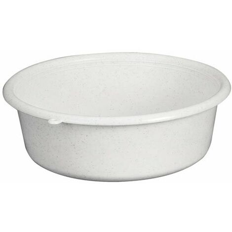 ALUMINIUM ET PLASTIQUE CUVETTE RONDE D25X8CM 2.5L GRIS MOUCHETÉ RIVCRD25
