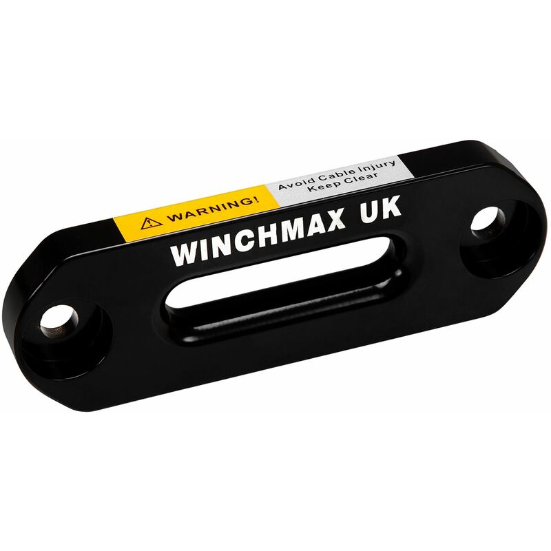 Winchmax - Aluminium Hawse Fairlead. Black with Laser Etched Logo