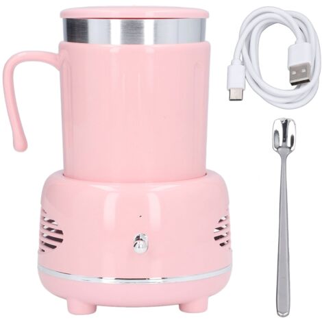 Aluminium-Heiß-/Kaltbecher – Schnelles Erhitzen und Abkühlen, rutschfestes Design für Kaffee- und Wasserflaschen, Rosa
